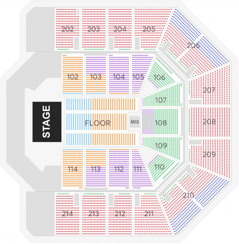 Seatings Charts And Setups For Upcoming Events At Venue In Downtown ...